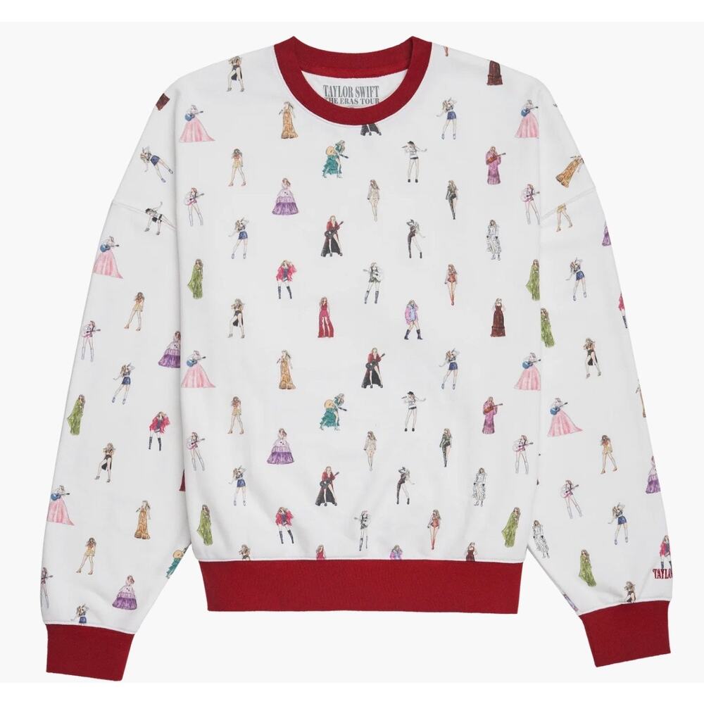 Taylor Swift Eras Official Tour Merch Crewneck Sweatshirt M Official